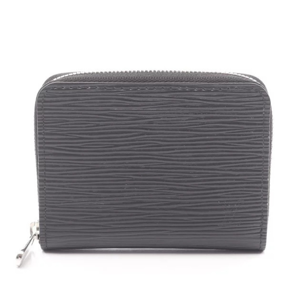 Louis Vuitton Zippy Wallet Coin Case Wallet Leather Epi Black